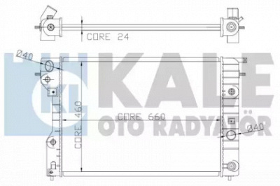KALE OTO RADYATOR 363900 -  Радиатор, охлаждение двигателя